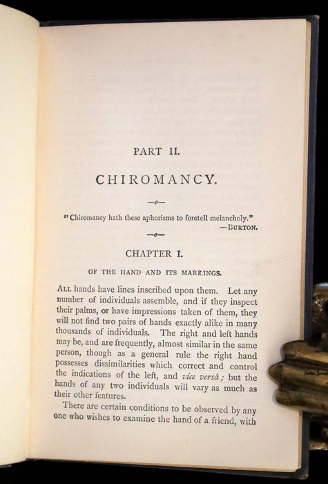 1888 Scarce Book - Chiromancy, The Science of Palmistry by Henry Frith and Edward Heron Allen.