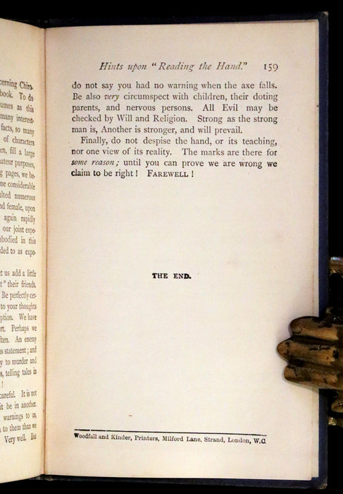 1888 Scarce Book - Chiromancy, The Science of Palmistry by Henry Frith and Edward Heron Allen.