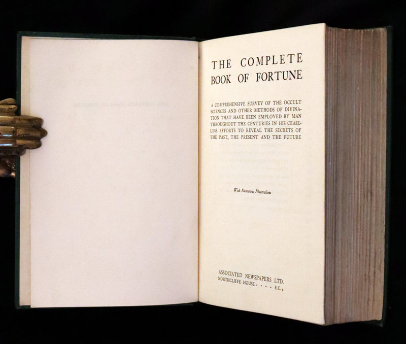 1935 Rare Book - The Complete Book of Fortune A Comprehensive Survey Of The Occult Sciences & Other Methods Of Divination.