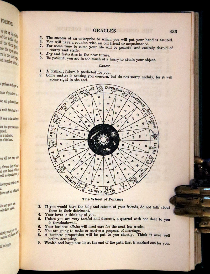 1935 Rare Book - The Complete Book of Fortune A Comprehensive Survey Of The Occult Sciences & Other Methods Of Divination.