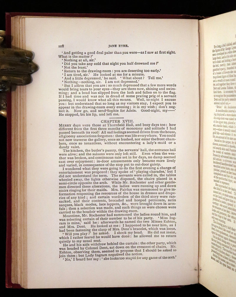 1895 Rare Victorian Edition - Jane Eyre. An Autobiography by Currer Bell (Charlotte Brontë).