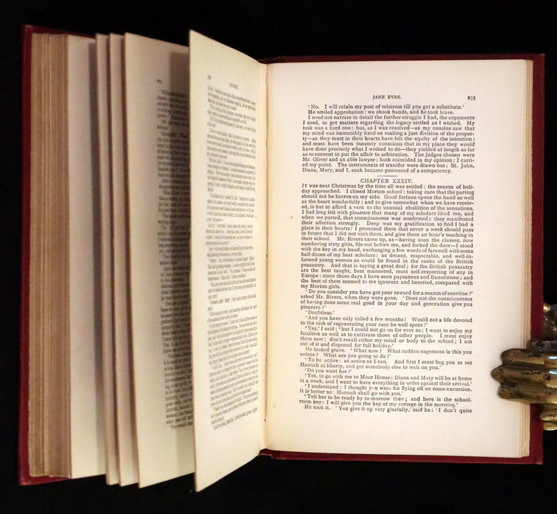 1895 Rare Victorian Edition - Jane Eyre. An Autobiography by Currer Bell (Charlotte Brontë).