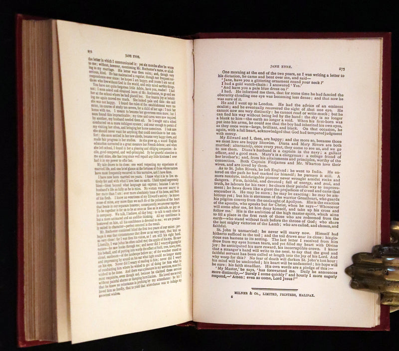 1895 Rare Victorian Edition - Jane Eyre. An Autobiography by Currer Bell (Charlotte Brontë).