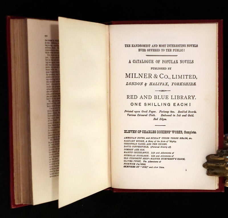 1895 Rare Victorian Edition - Jane Eyre. An Autobiography by Currer Bell (Charlotte Brontë).