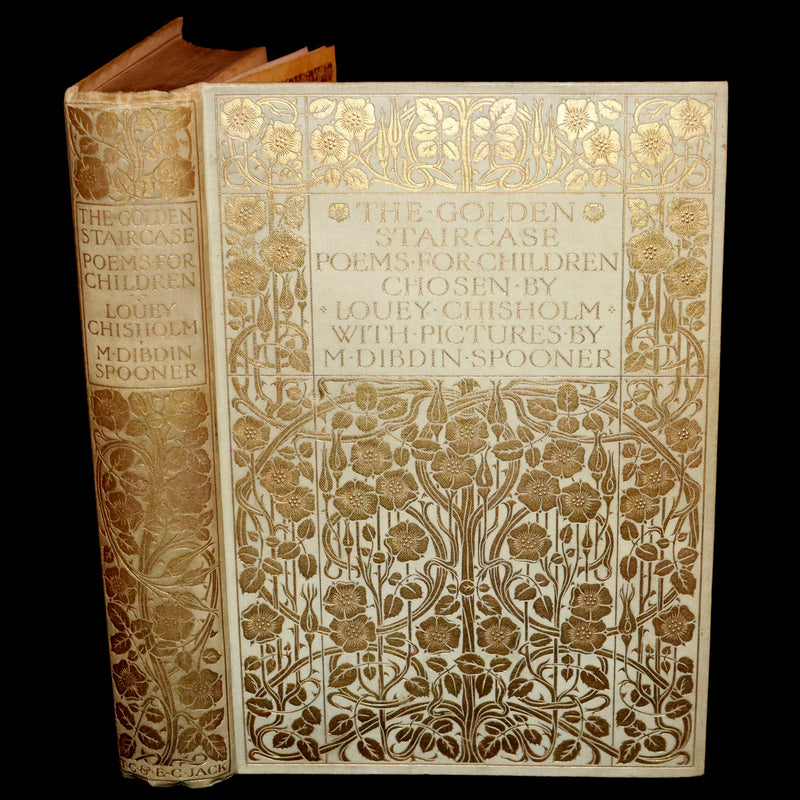 1906 Rare First Edition - The Golden Staircase by  Louey Chisholm and illustrated by M. Dibdin Spooner.