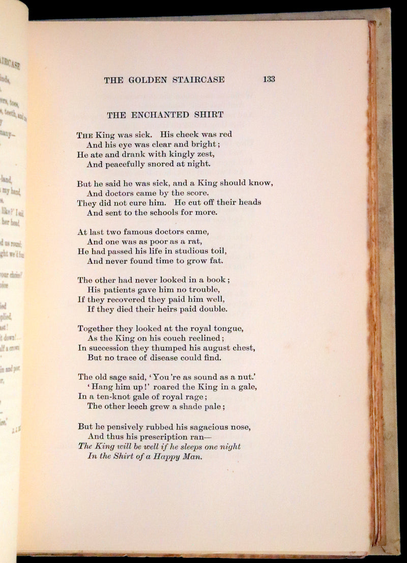 1906 Rare First Edition - The Golden Staircase by  Louey Chisholm and illustrated by M. Dibdin Spooner.