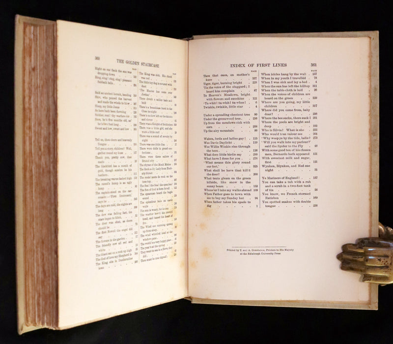 1906 Rare First Edition - The Golden Staircase by  Louey Chisholm and illustrated by M. Dibdin Spooner.