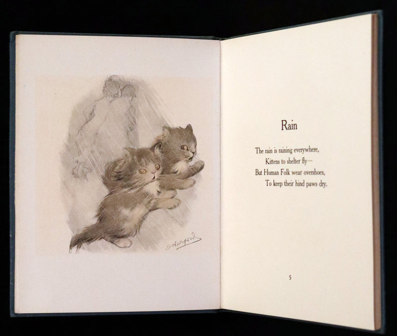 1911 Scarce First Edition with Dustjacket - The Kitten's Garden of Verses by Oliver Herford.
