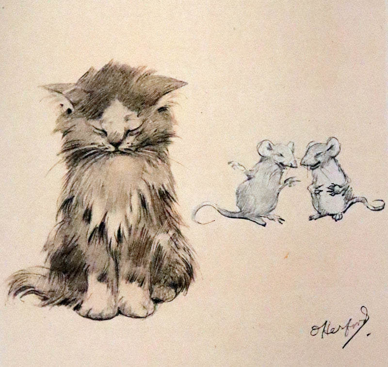 1911 Scarce First Edition with Dustjacket - The Kitten's Garden of Verses by Oliver Herford.