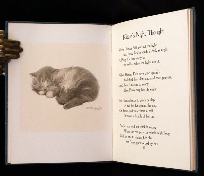 1911 Scarce First Edition with Dustjacket - The Kitten's Garden of Verses by Oliver Herford.