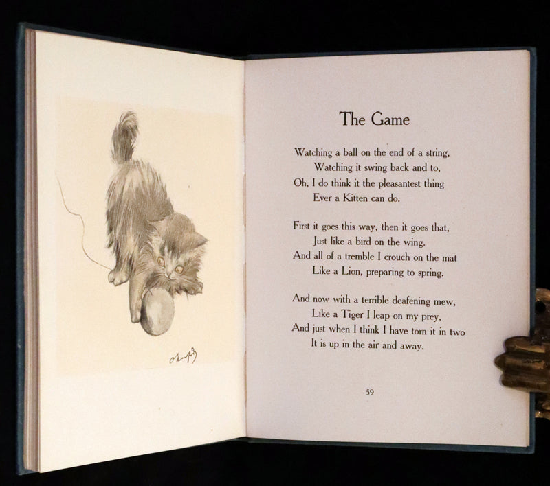 1911 Scarce First Edition with Dustjacket - The Kitten's Garden of Verses by Oliver Herford.