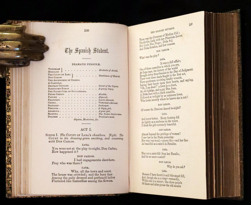 1860 Rare Victorian Book - The Poetical Works of Longfellow Illustrated by Sir John Gilbert.