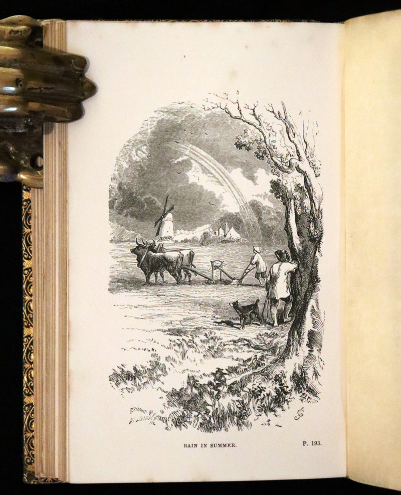 1860 Rare Victorian Book - The Poetical Works of Longfellow Illustrated by Sir John Gilbert.