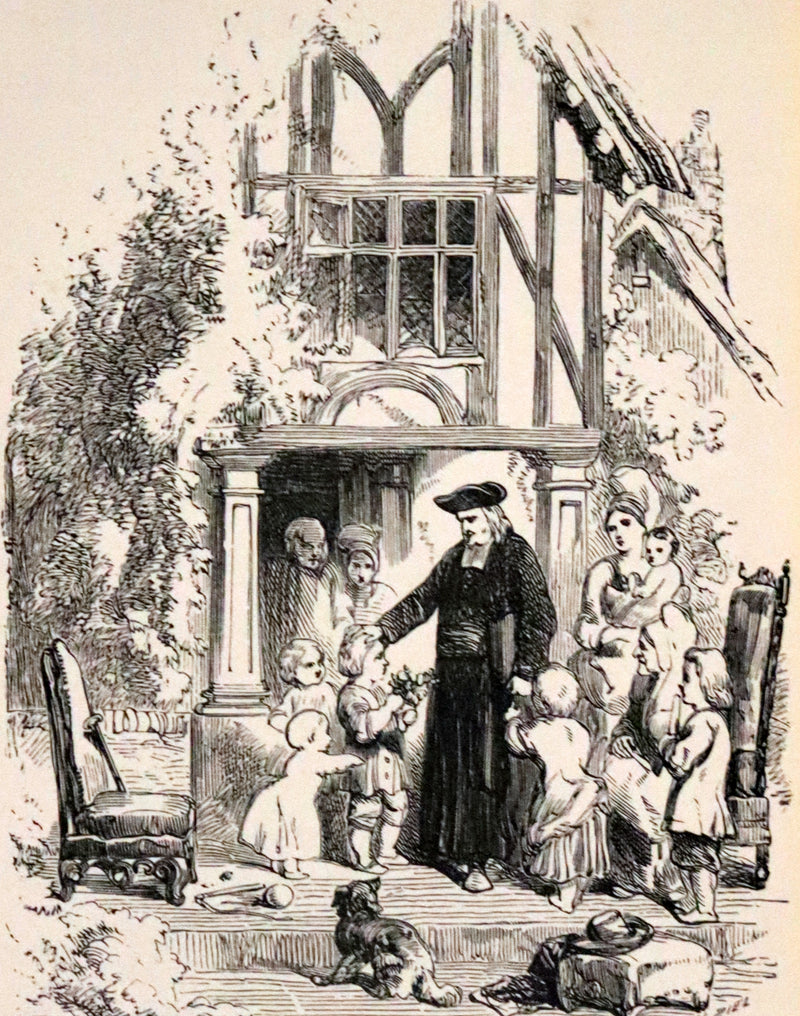 1860 Rare Victorian Book - The Poetical Works of Longfellow Illustrated by Sir John Gilbert.