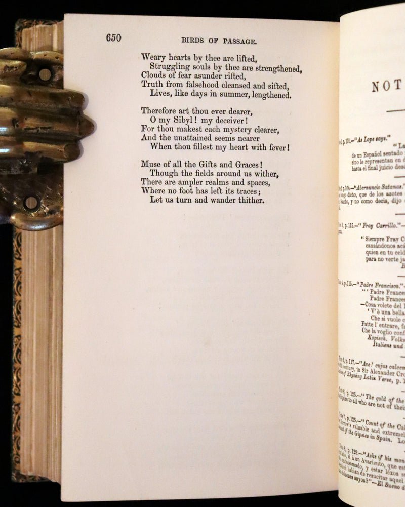 1860 Rare Victorian Book - The Poetical Works of Longfellow Illustrated by Sir John Gilbert.