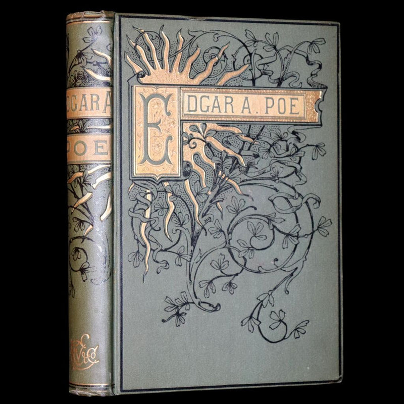 1882 Rare Book - Poems by Edgar Allan Poe with Memoir (The Raven, Lenore,...). Illustrated.