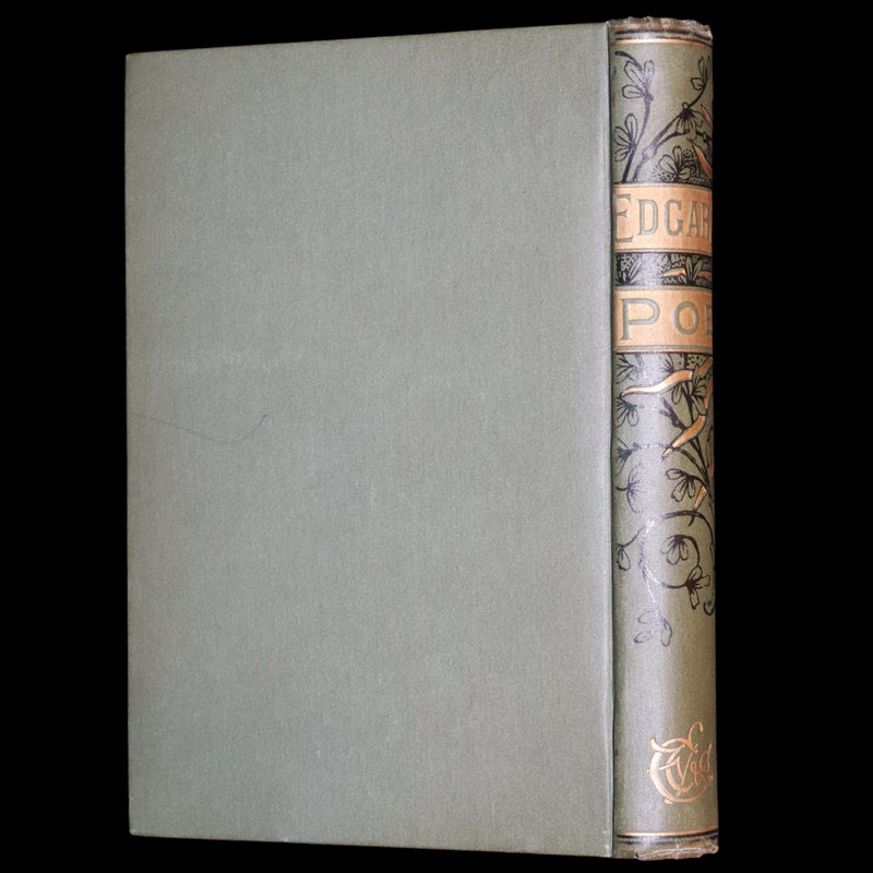 1882 Rare Book - Poems by Edgar Allan Poe with Memoir (The Raven, Lenore,...). Illustrated.