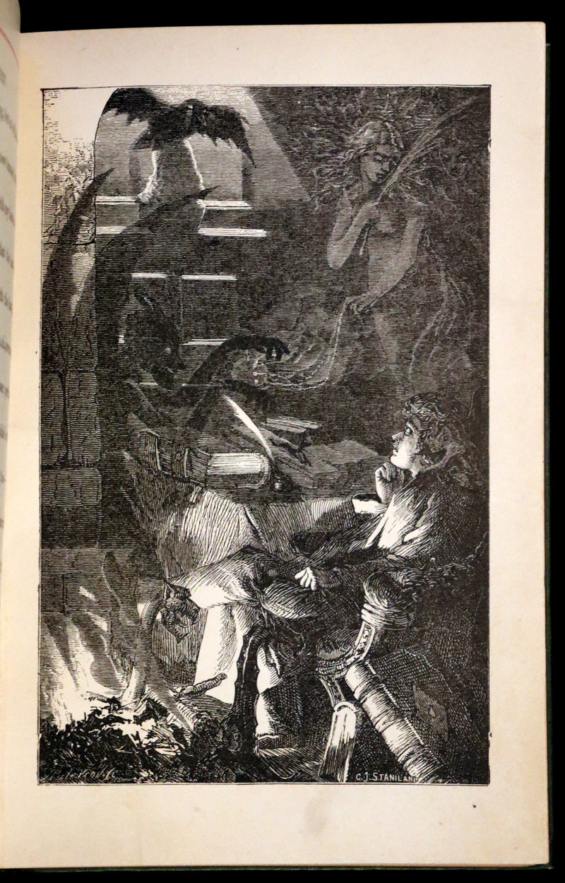 1882 Rare Book - Poems by Edgar Allan Poe with Memoir (The Raven, Lenore,...). Illustrated.