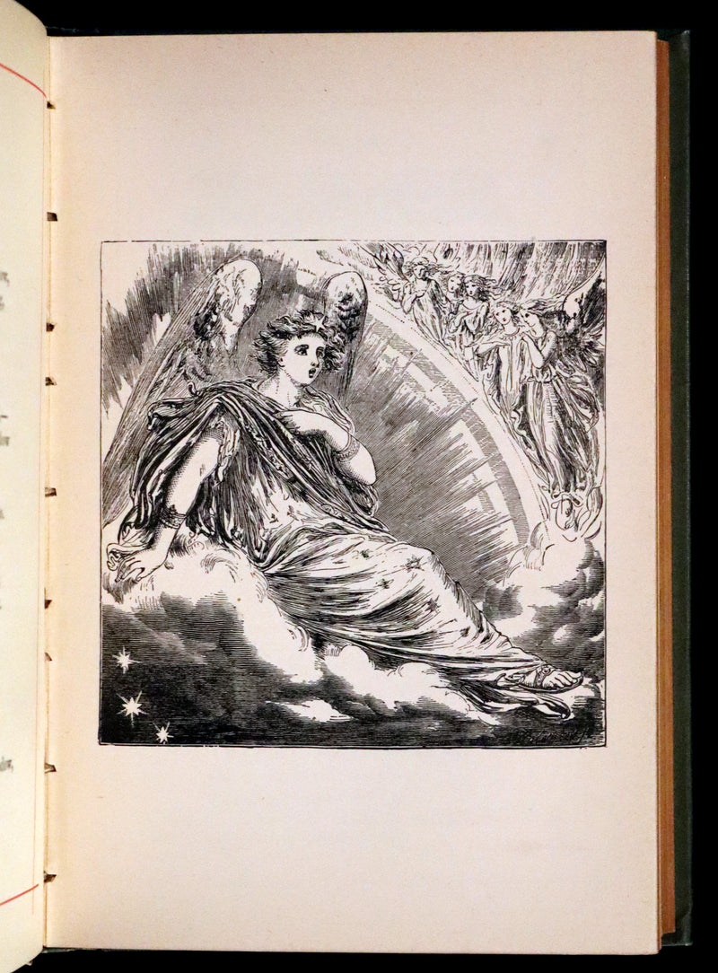 1882 Rare Book - Poems by Edgar Allan Poe with Memoir (The Raven, Lenore,...). Illustrated.