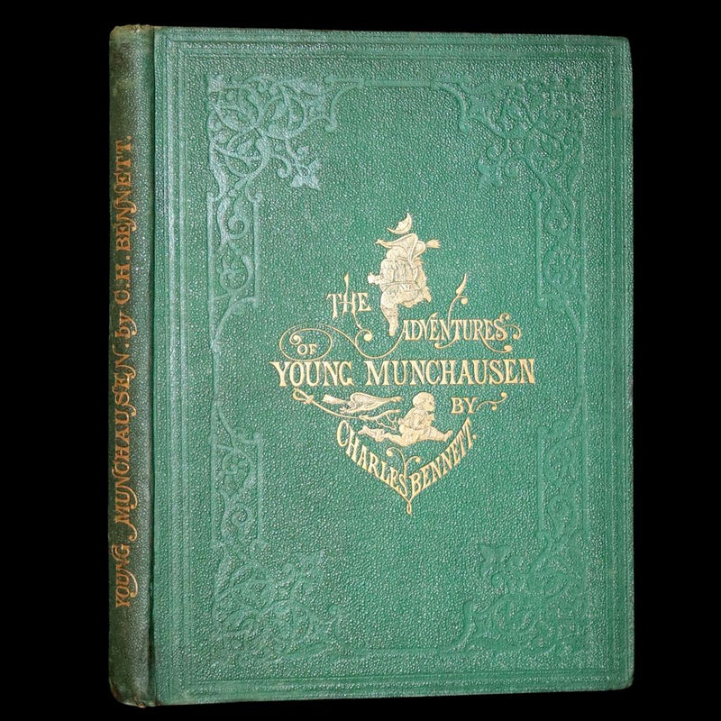1865 Rare First Edition - The Surprising, Unheard of, and Never-to-be-Surpassed Adventures of Young Munchausen.