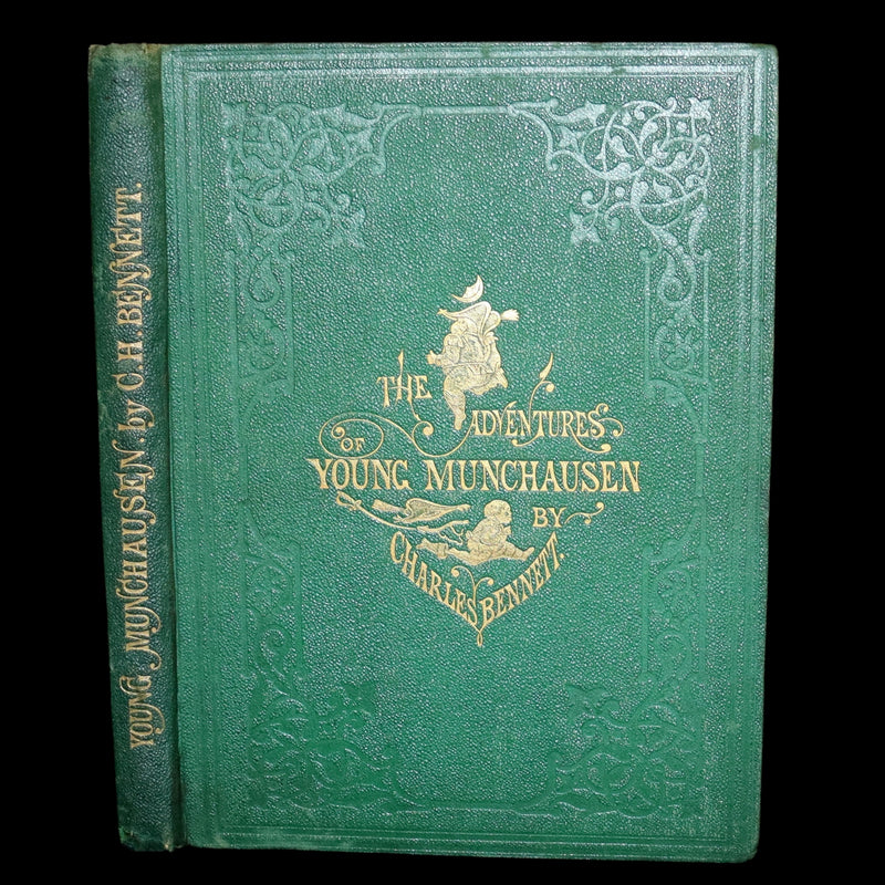 1865 Rare First Edition - The Surprising, Unheard of, and Never-to-be-Surpassed Adventures of Young Munchausen.