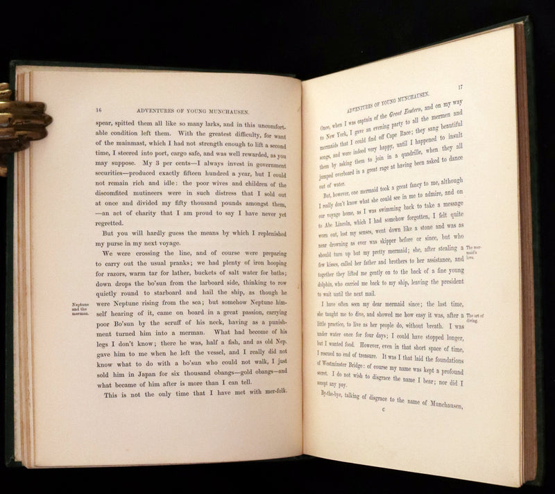 1865 Rare First Edition - The Surprising, Unheard of, and Never-to-be-Surpassed Adventures of Young Munchausen.