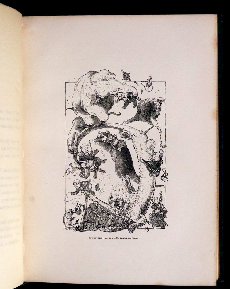 1865 Rare First Edition - The Surprising, Unheard of, and Never-to-be-Surpassed Adventures of Young Munchausen.
