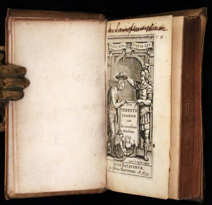 1635 Rare Latin Book - Terence's Comedies - Publii Terentii Comœdiæ Sex: Ex Recensione Heinsiana.