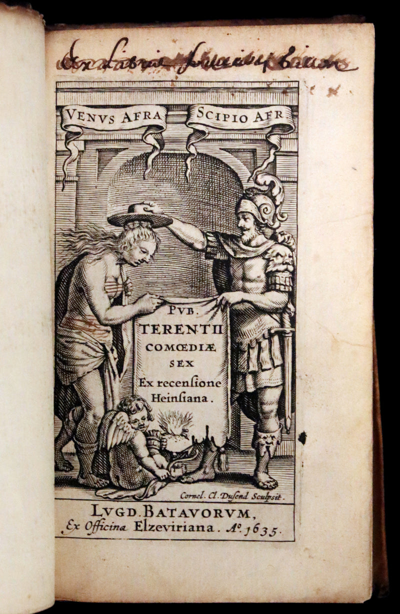 1635 Rare Latin Book - Terence's Comedies - Publii Terentii Comœdiæ Sex: Ex Recensione Heinsiana.