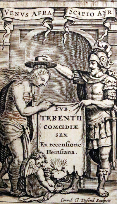 1635 Rare Latin Book - Terence's Comedies - Publii Terentii Comœdiæ Sex: Ex Recensione Heinsiana.