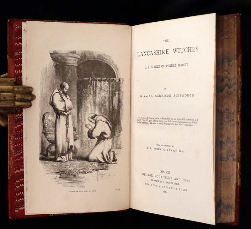 1882 Rare Illustrated Edition - The Lancashire Witches. A Romance Of Pendle Forest.