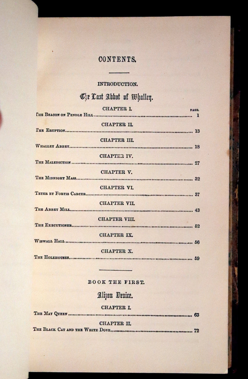 1882 Rare Illustrated Edition - The Lancashire Witches. A Romance Of Pendle Forest.