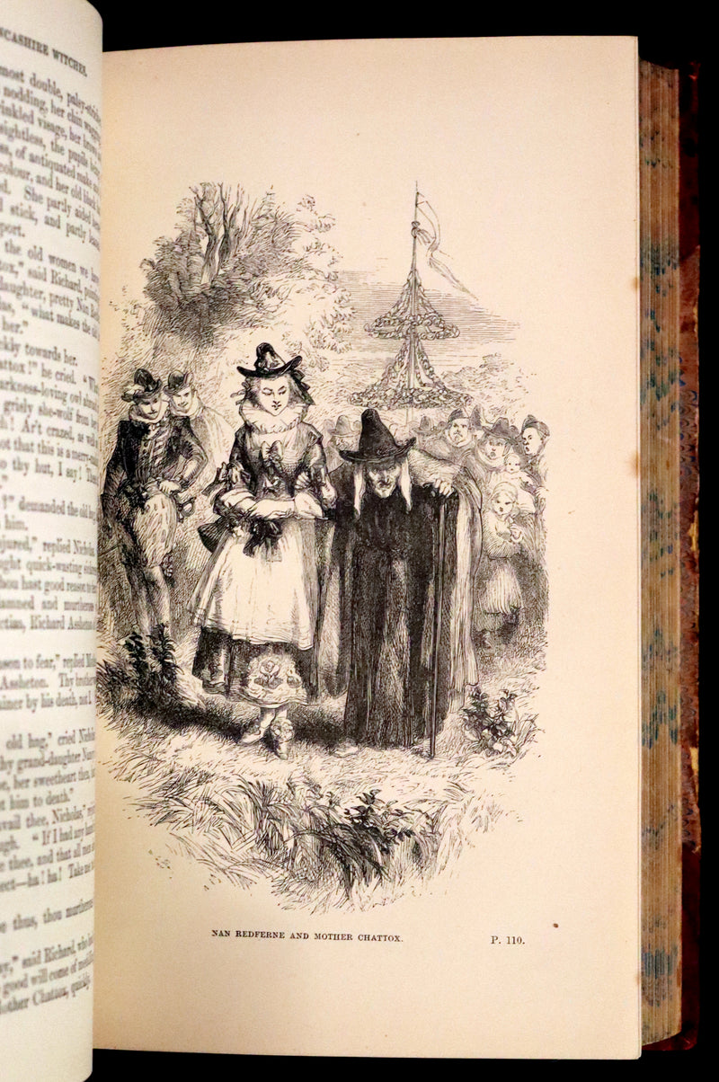 1882 Rare Illustrated Edition - The Lancashire Witches. A Romance Of Pendle Forest.