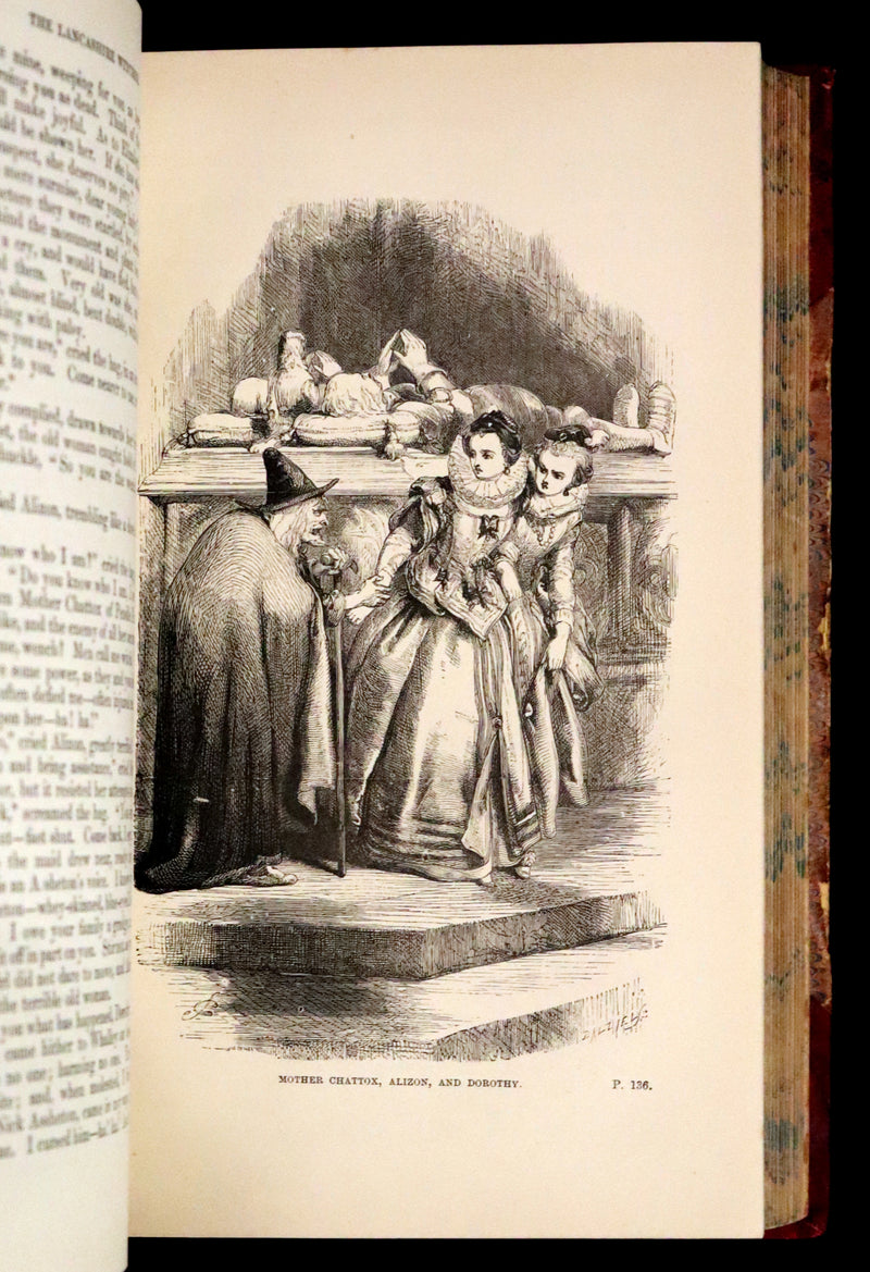 1882 Rare Illustrated Edition - The Lancashire Witches. A Romance Of Pendle Forest.