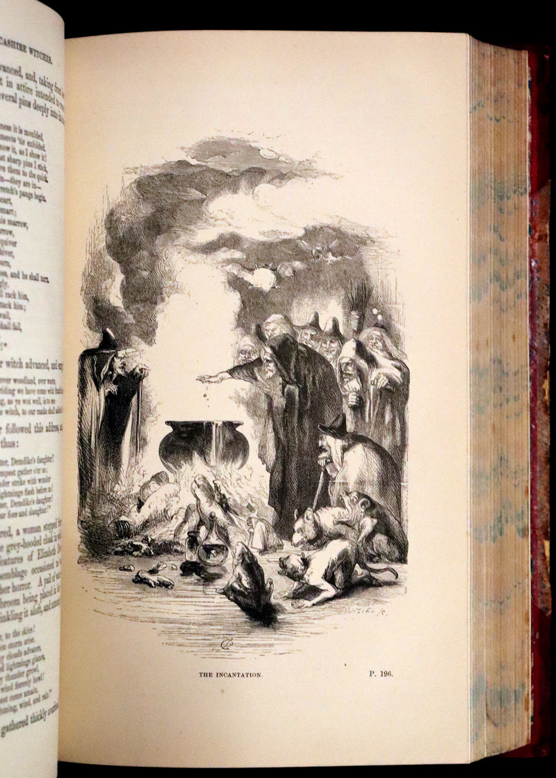 1882 Rare Illustrated Edition - The Lancashire Witches. A Romance Of Pendle Forest.