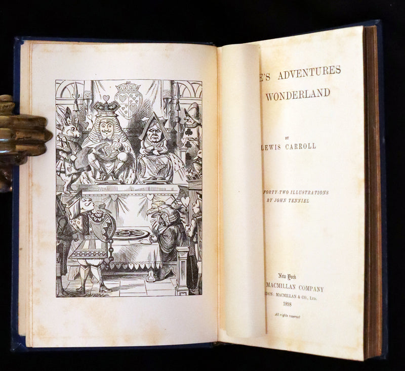 1898 Rare Edition in Blue - Alice's Adventures in Wonderland by Lewis Carroll.