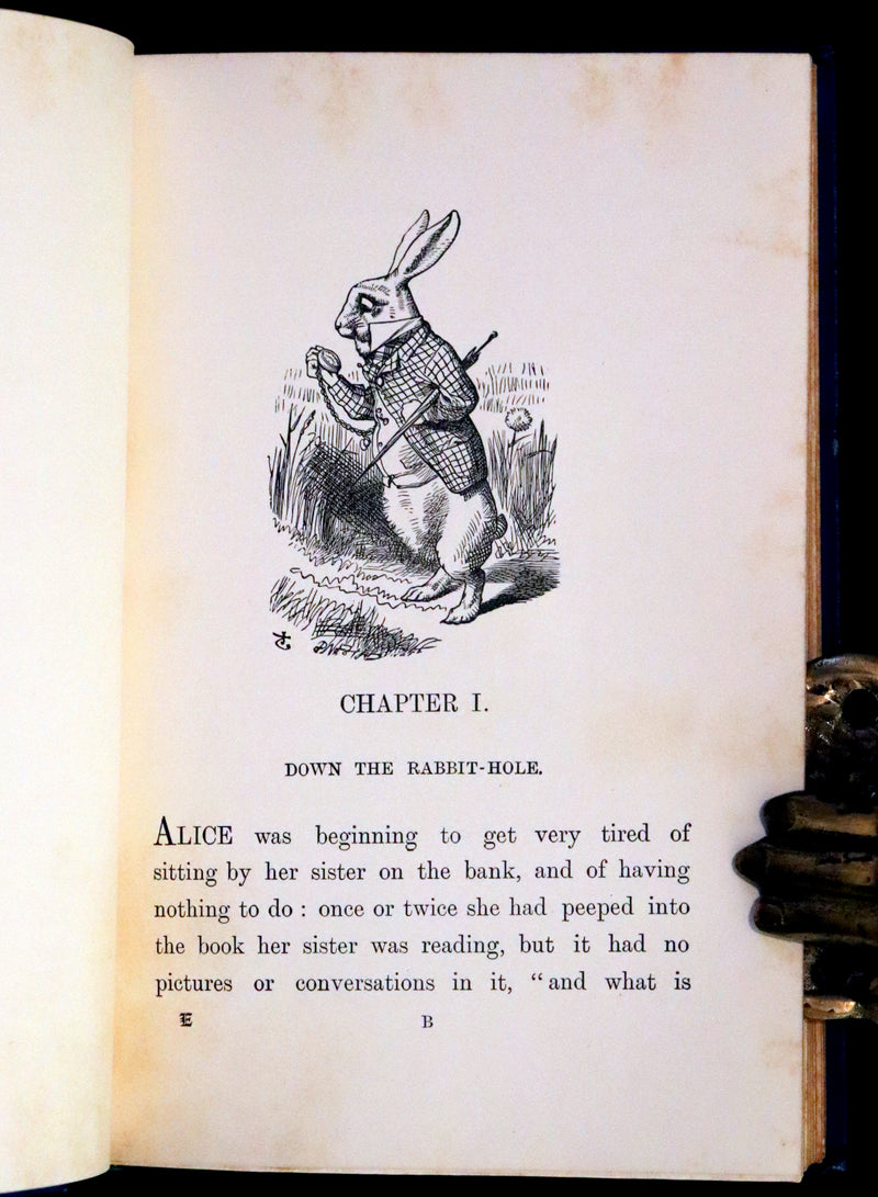 1898 Rare Edition in Blue - Alice's Adventures in Wonderland by Lewis Carroll.