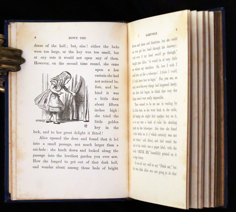 1898 Rare Edition in Blue - Alice's Adventures in Wonderland by Lewis Carroll.