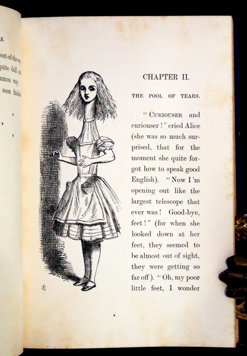 1898 Rare Edition in Blue - Alice's Adventures in Wonderland by Lewis Carroll.