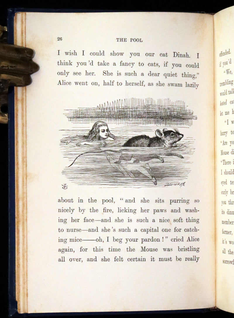 1898 Rare Edition in Blue - Alice's Adventures in Wonderland by Lewis Carroll.