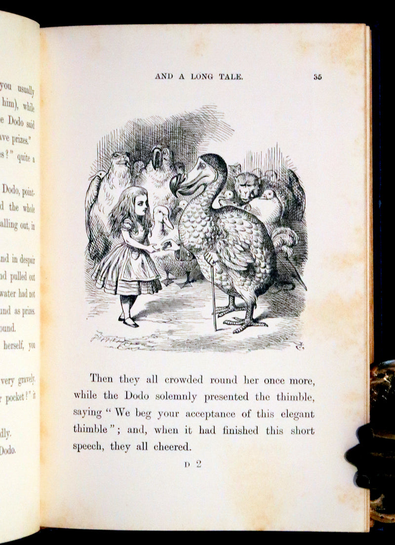 1898 Rare Edition in Blue - Alice's Adventures in Wonderland by Lewis Carroll.