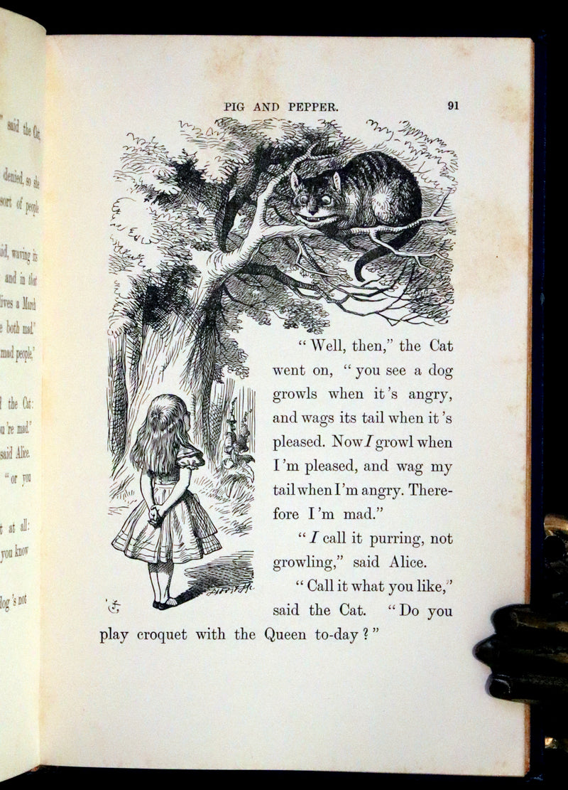1898 Rare Edition in Blue - Alice's Adventures in Wonderland by Lewis Carroll.