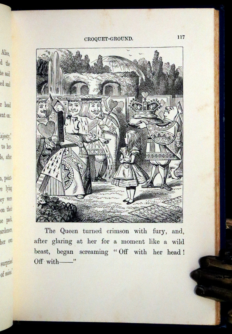 1898 Rare Edition in Blue - Alice's Adventures in Wonderland by Lewis Carroll.