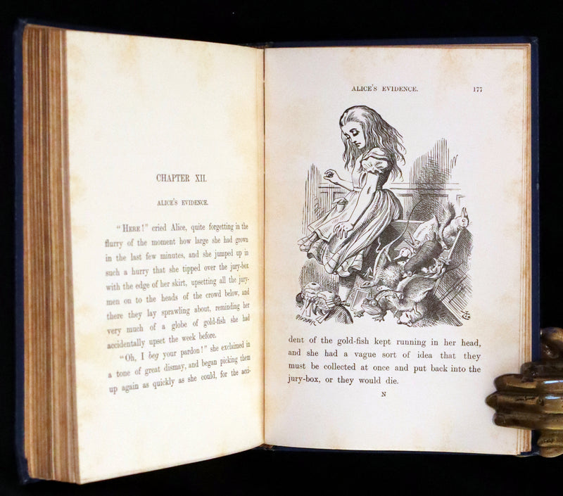 1898 Rare Edition in Blue - Alice's Adventures in Wonderland by Lewis Carroll.