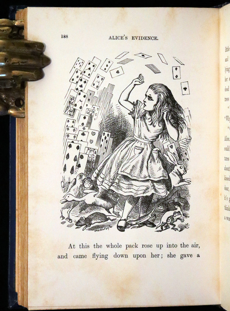 1898 Rare Edition in Blue - Alice's Adventures in Wonderland by Lewis Carroll.