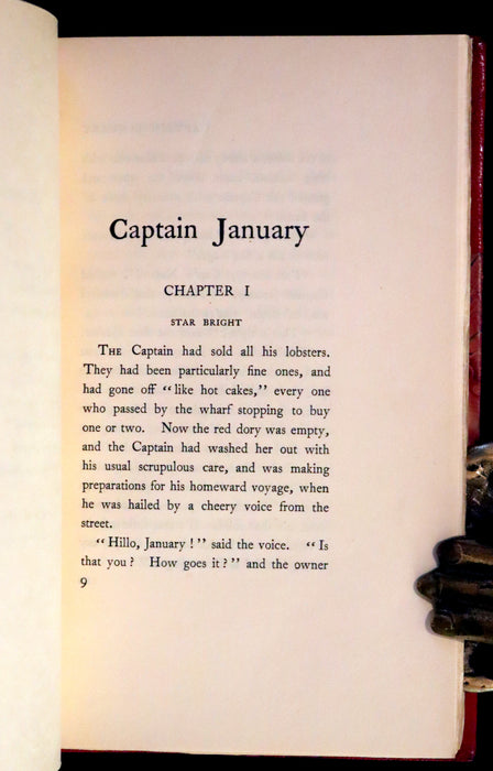 1898 Scarce First De Luxe Limited Edition - Captain January, Lighthouse Keeper and His Little Girl Signed by Laura E. Richards.