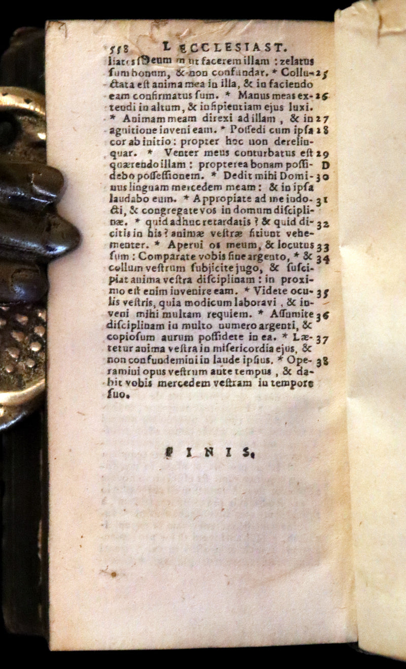 1647 Rare Latin Vellum Book - Bible,  Esdras and other Old Testament Apocrypha Books.