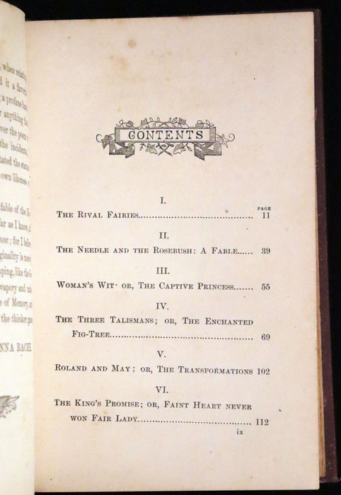 1869 Scarce First Edition ~ Legends from Fairy Land by Anna Bache.