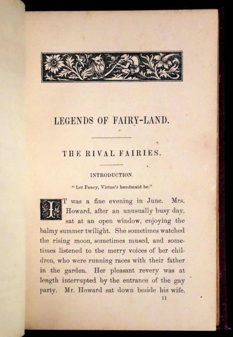 1869 Scarce First Edition ~ Legends from Fairy Land by Anna Bache.