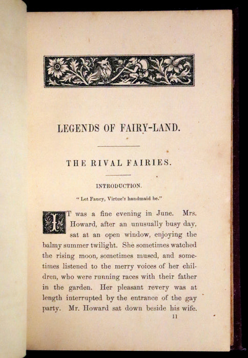 1869 Scarce First Edition ~ Legends from Fairy Land by Anna Bache.